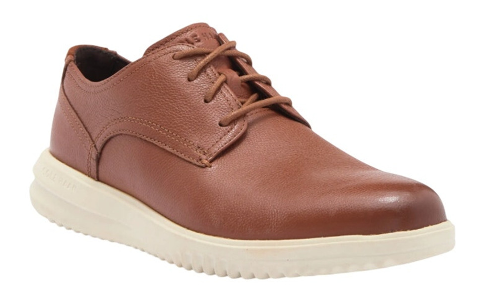 Cole Haan Mens Grand Plain Toe Oxford Shoes Size 11 M EU 44 Brown Leather NIB